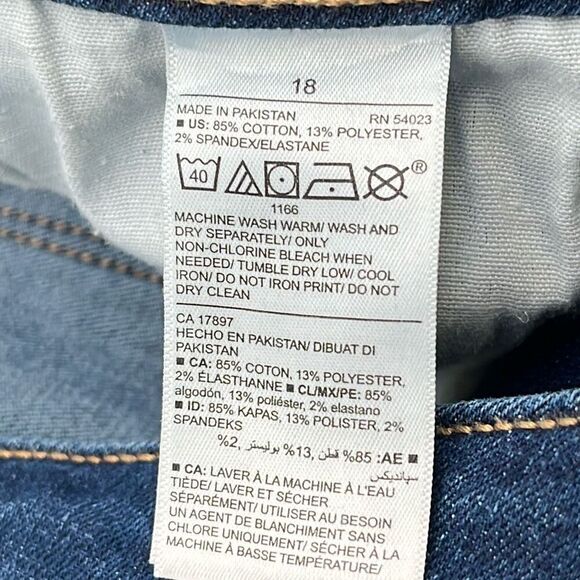 NWT OLD NAVY Women’s Blue Jeans 18 High Waisted Rockstar Super Skinny Slimming - Picture 6 of 15